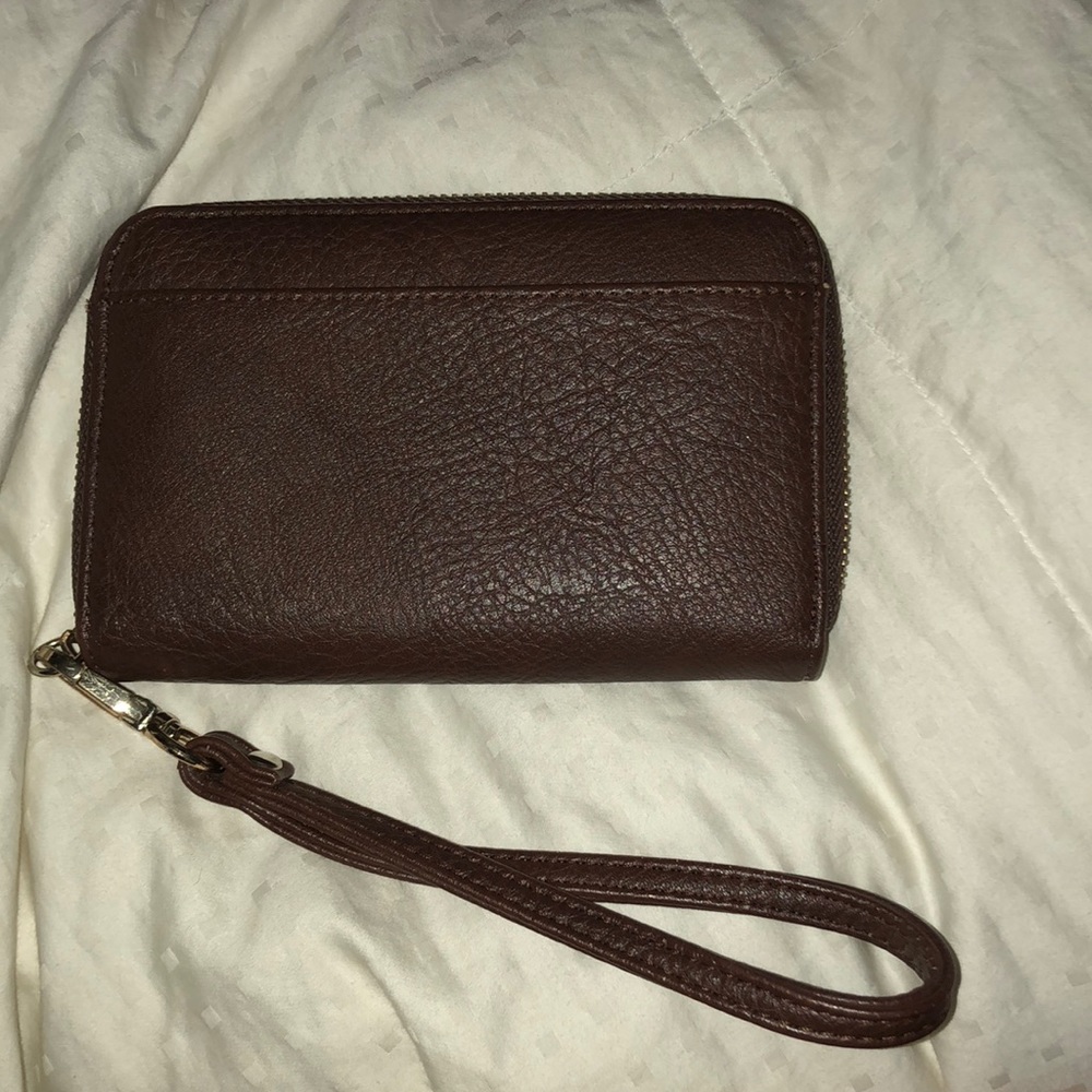 Charming Charlie Brown leather wallet